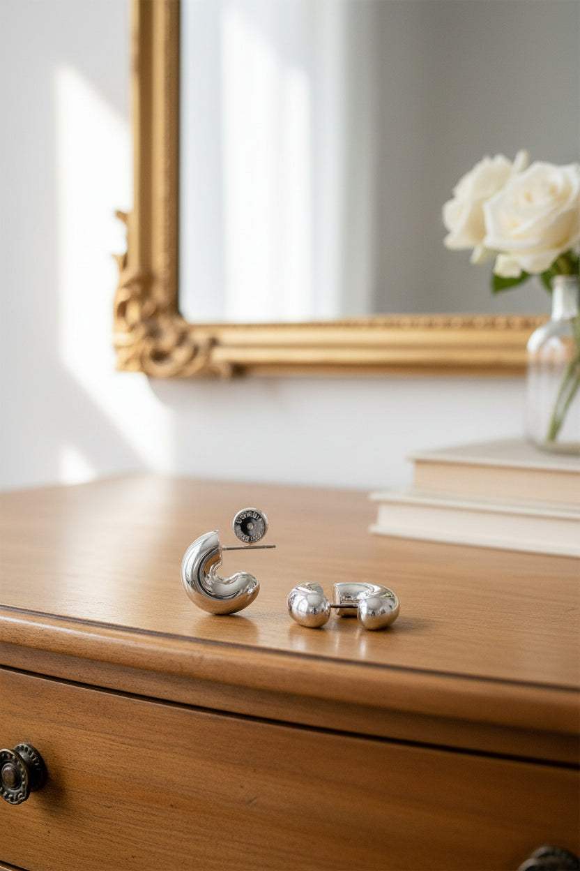 Country Road Small Round Hoop Earring