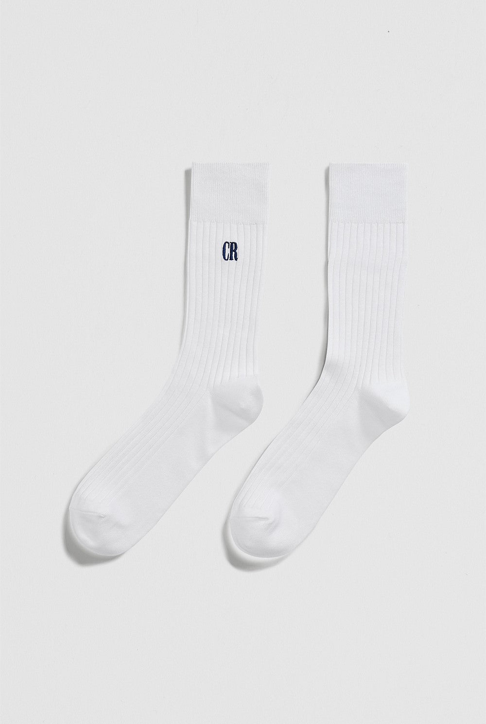 Country Road Austrailian Cotton Blend CR Ribbed Three Quarter Crew Sock