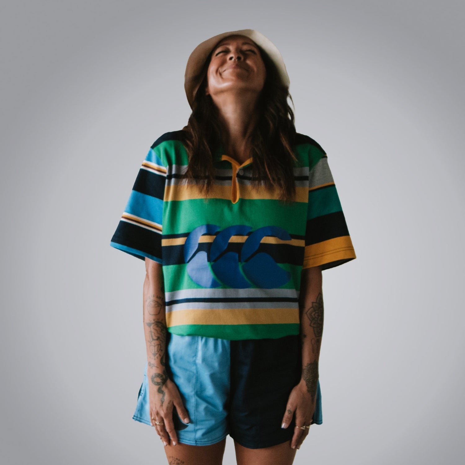 Canterbury Cotton Twill Harlequin Short with Pocket