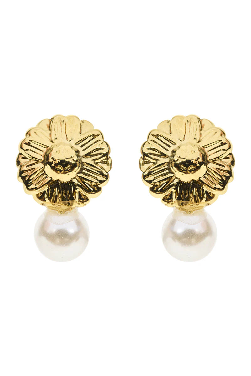 Eb&Ive Heritage Earring - Pearl Flower