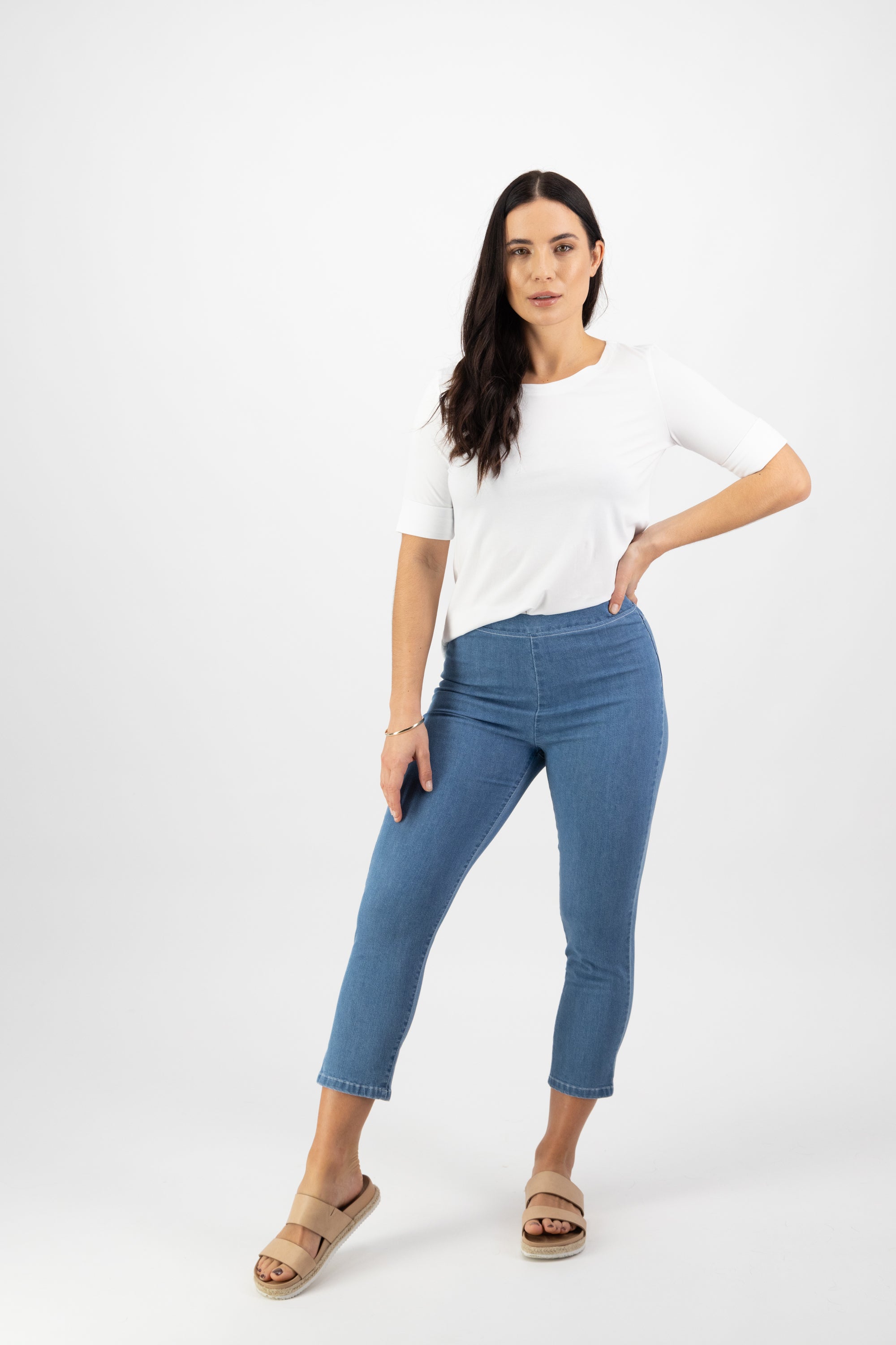 Vassalli Skinny Leg 7/8 Length Lightweight Pull On
