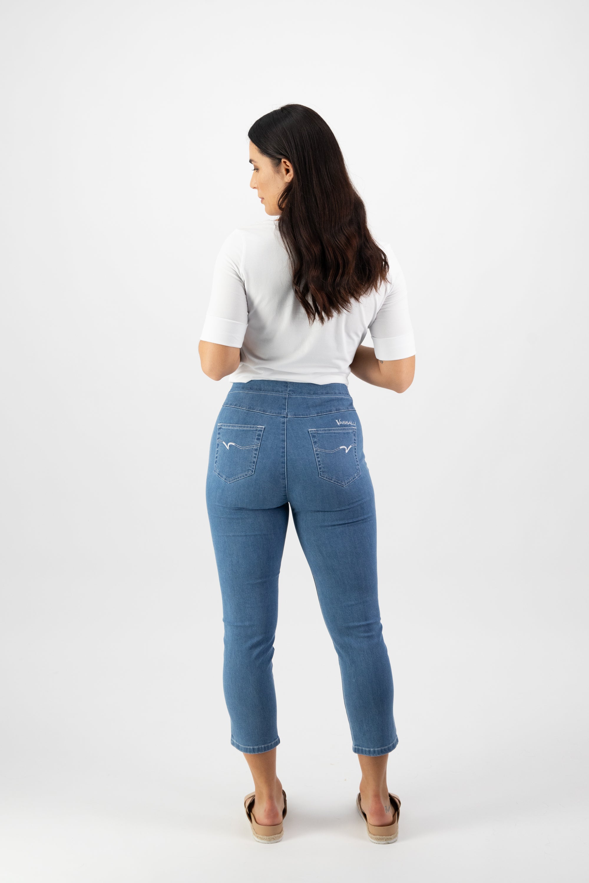 Vassalli Skinny Leg 7/8 Length Lightweight Pull On