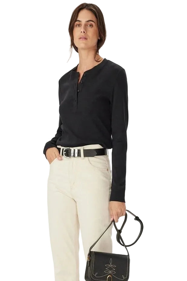 R.M.W Jericho Rib Henley Top