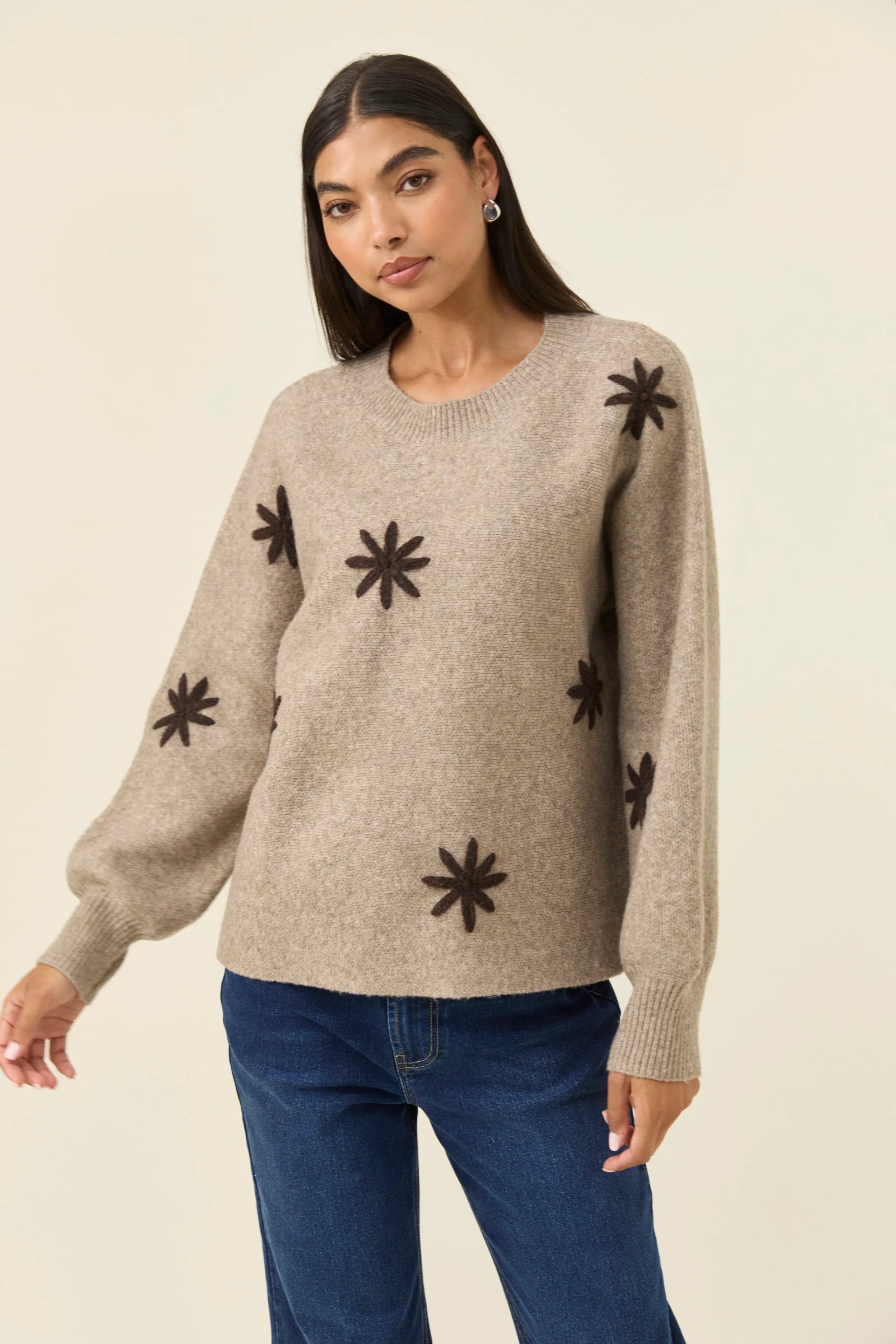 IsleOfMine Miru Stitch Flower Jumper