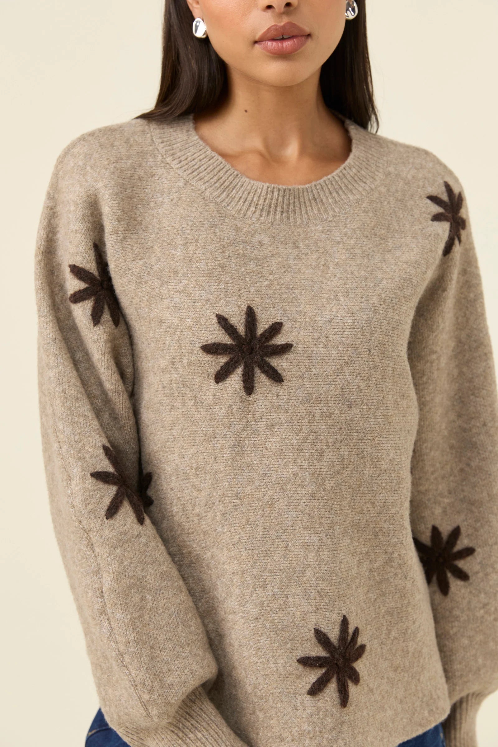 IsleOfMine Miru Stitch Flower Jumper