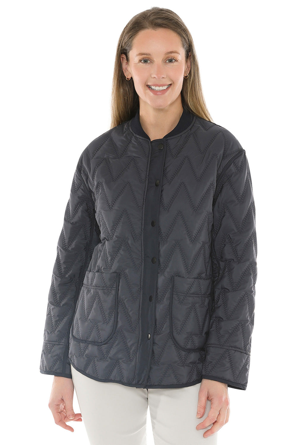 Jump Contrast Quilted Jacket