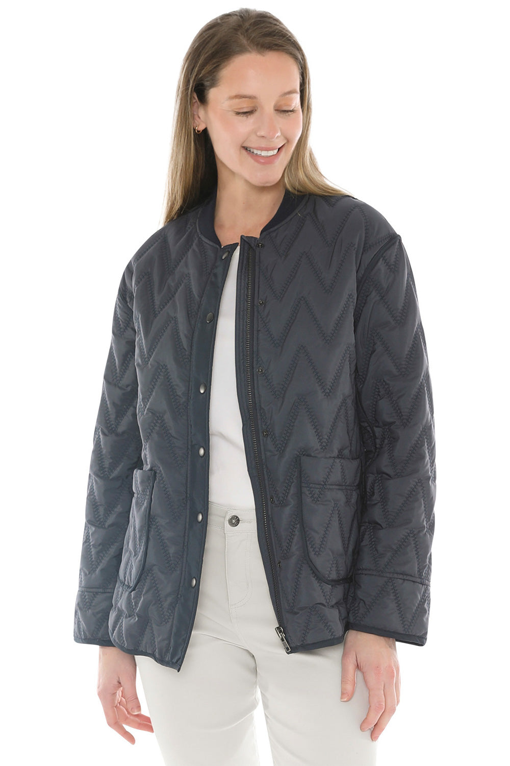 Jump Contrast Quilted Jacket