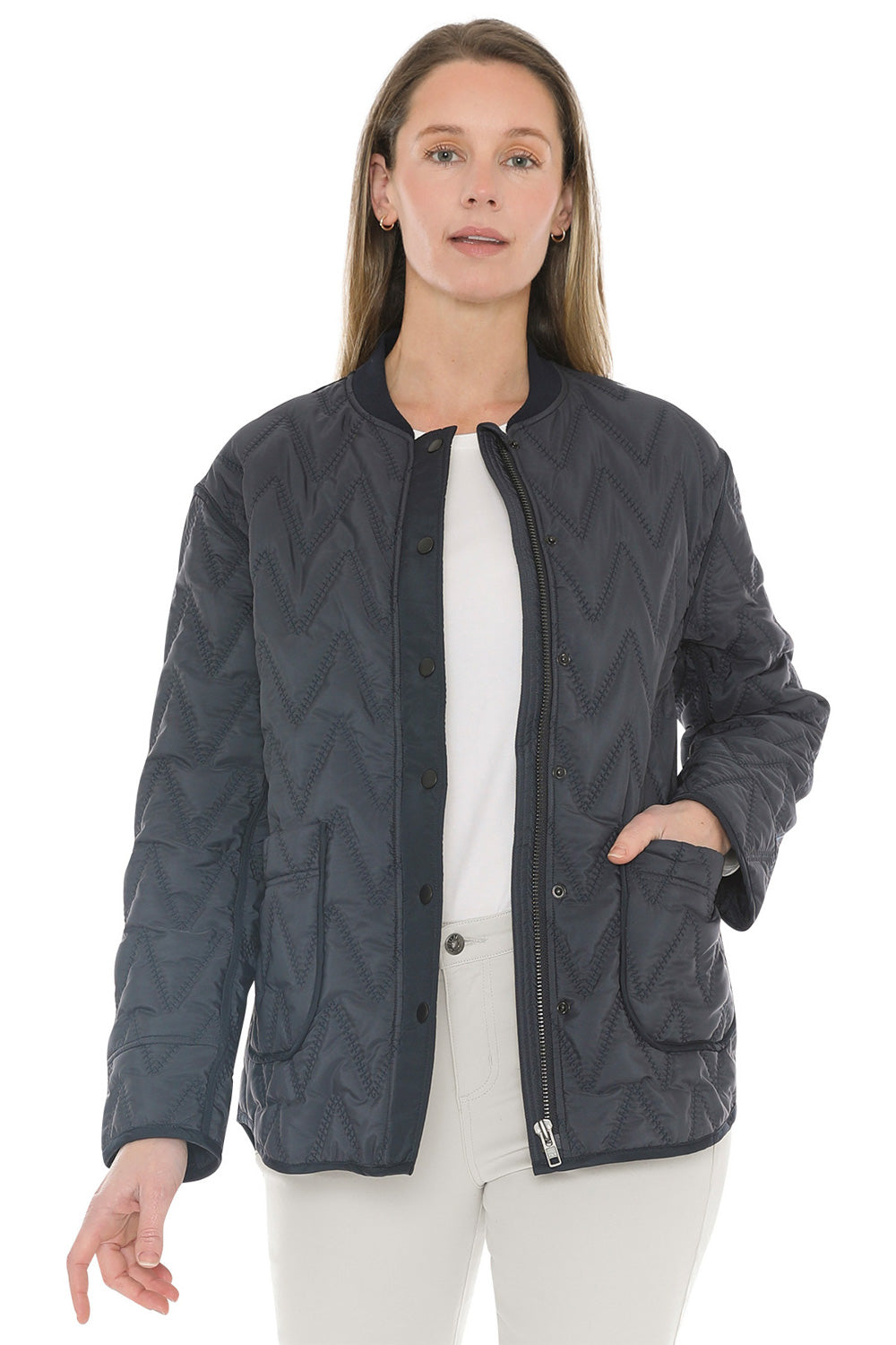 Jump Contrast Quilted Jacket