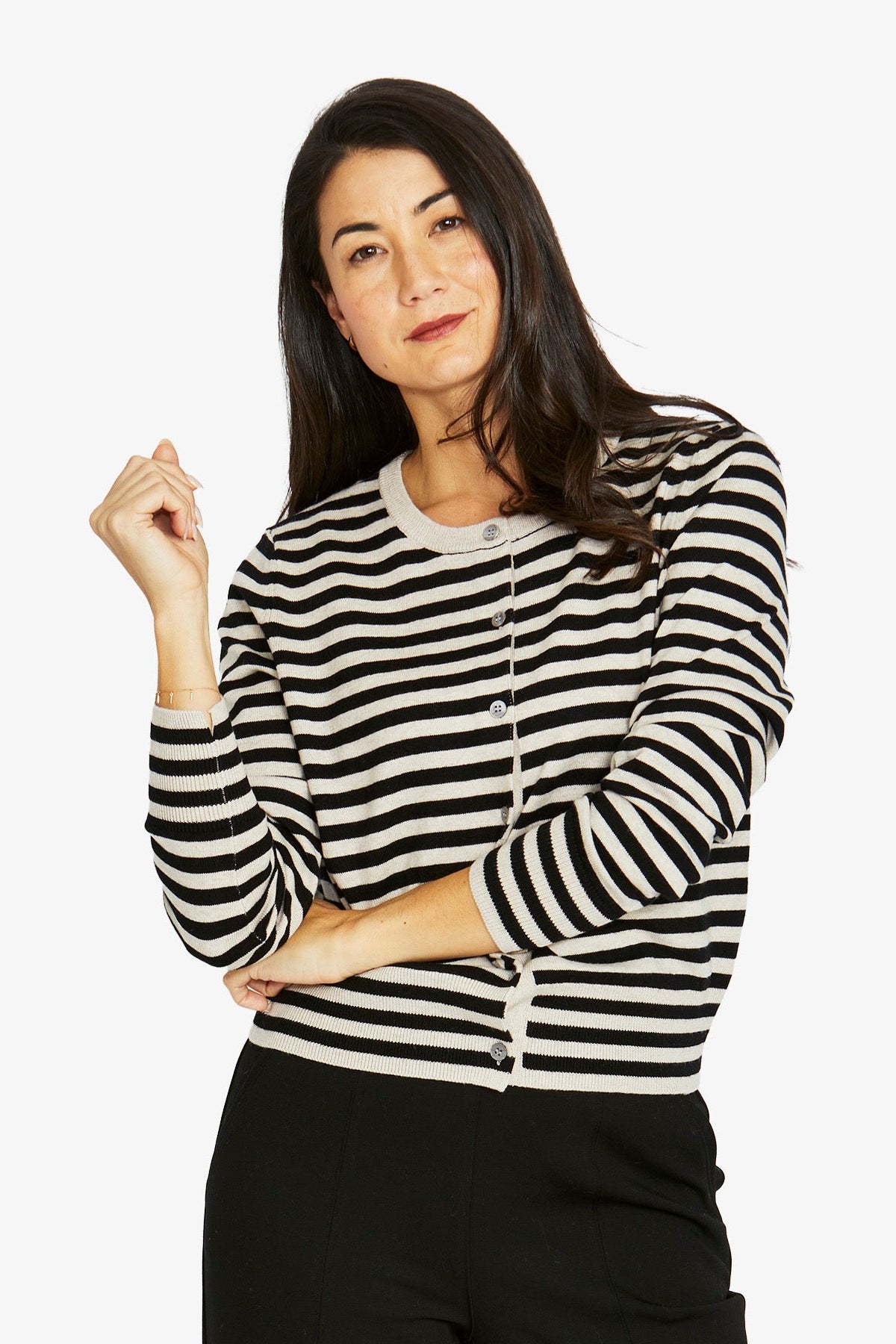 Jump Mono Stripe Cardi