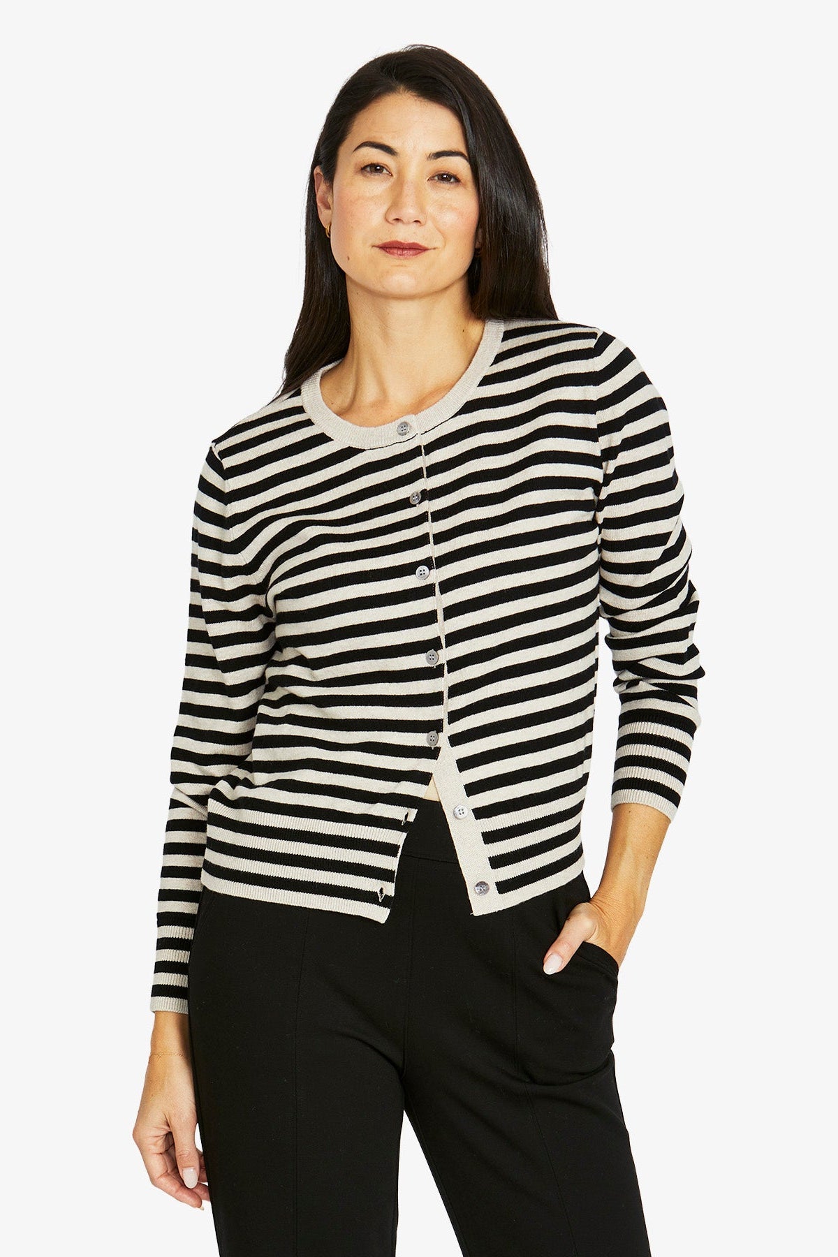 Jump Mono Stripe Cardi