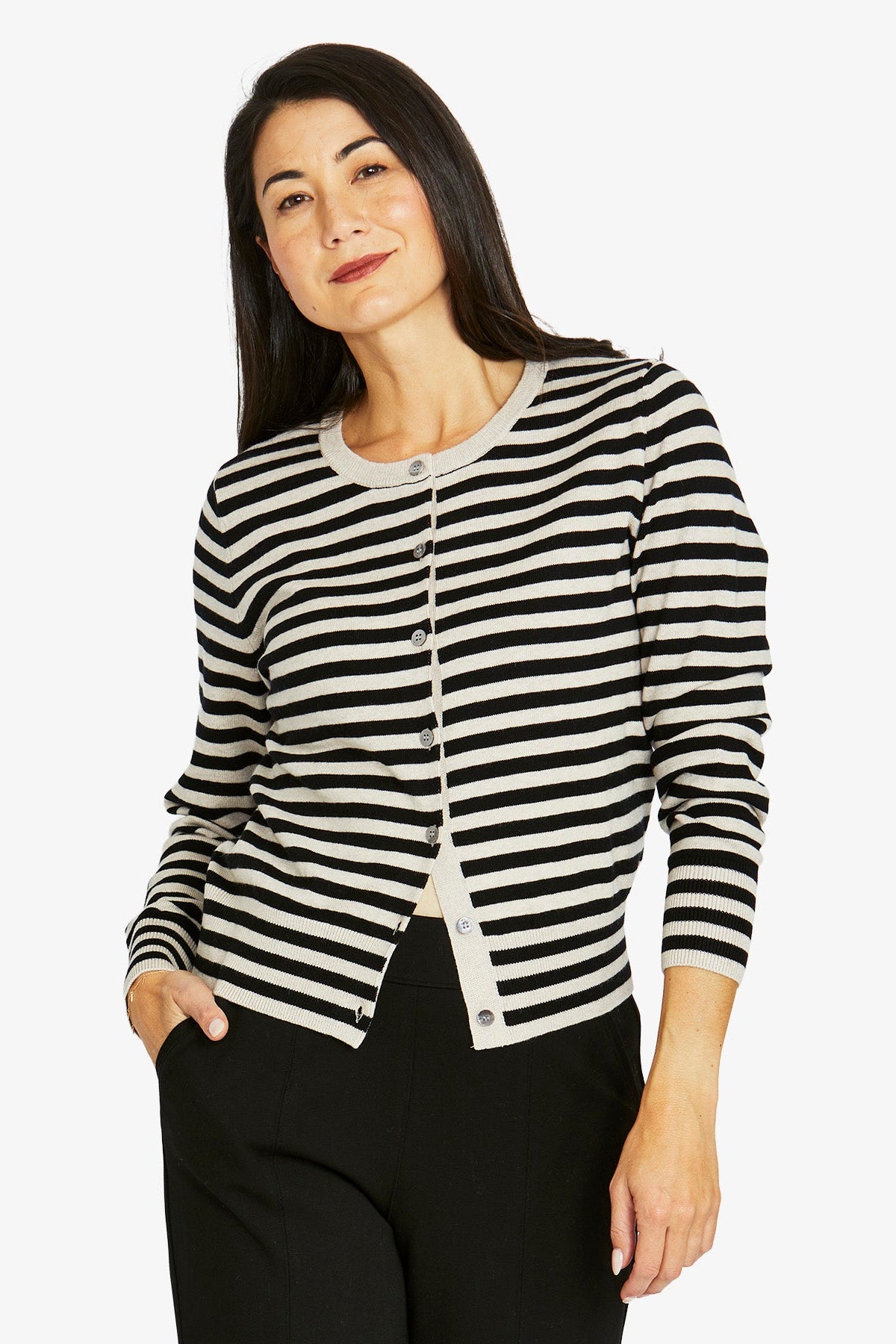 Jump Mono Stripe Cardi