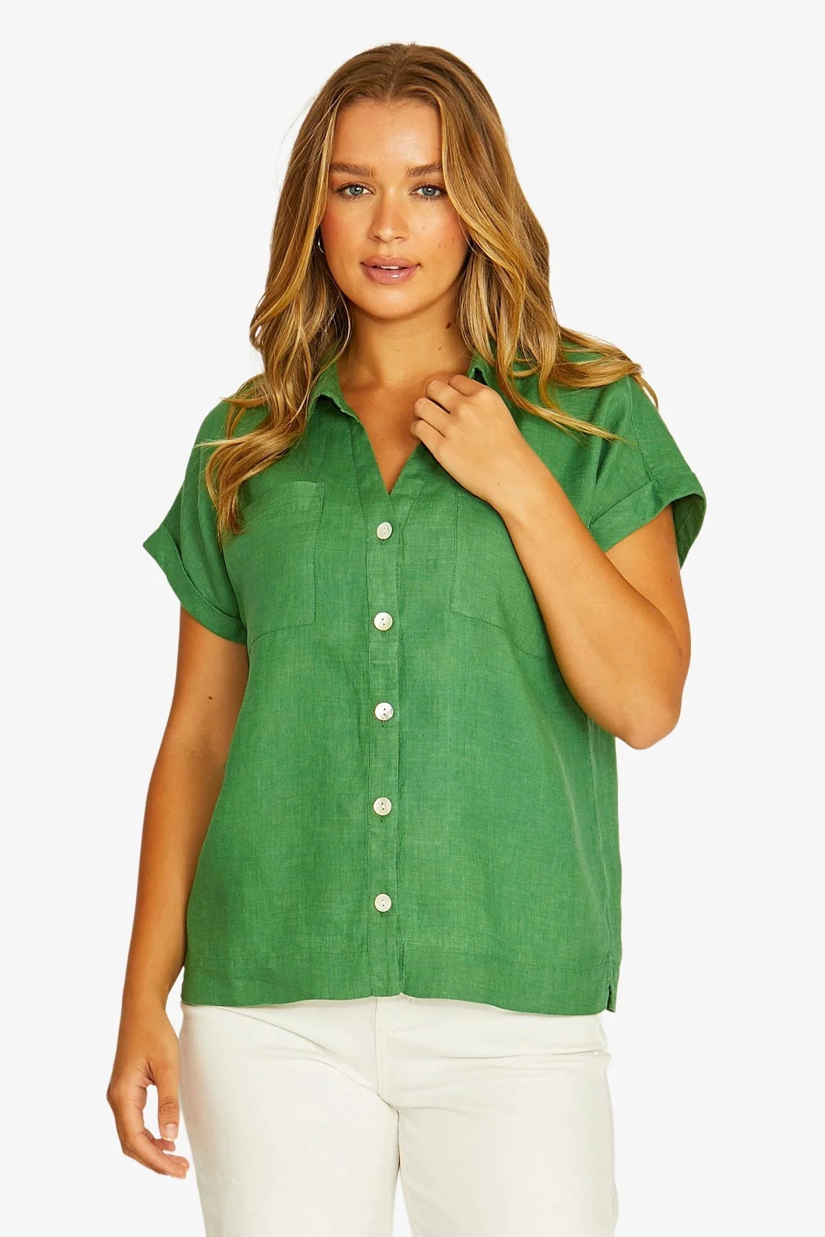 Jump Open Neck S/S Shirt