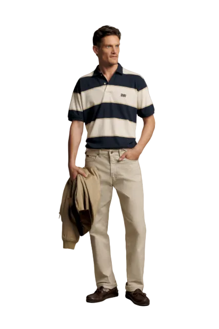 R.M.W Balmain Stripe Polo