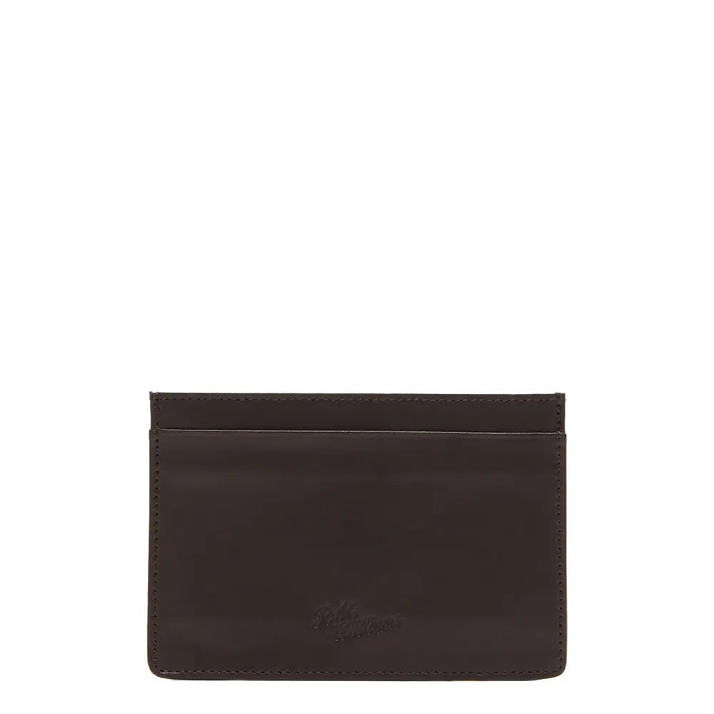 R.M.W Singleton Vertical Card Holder Wallet - Dark Brown