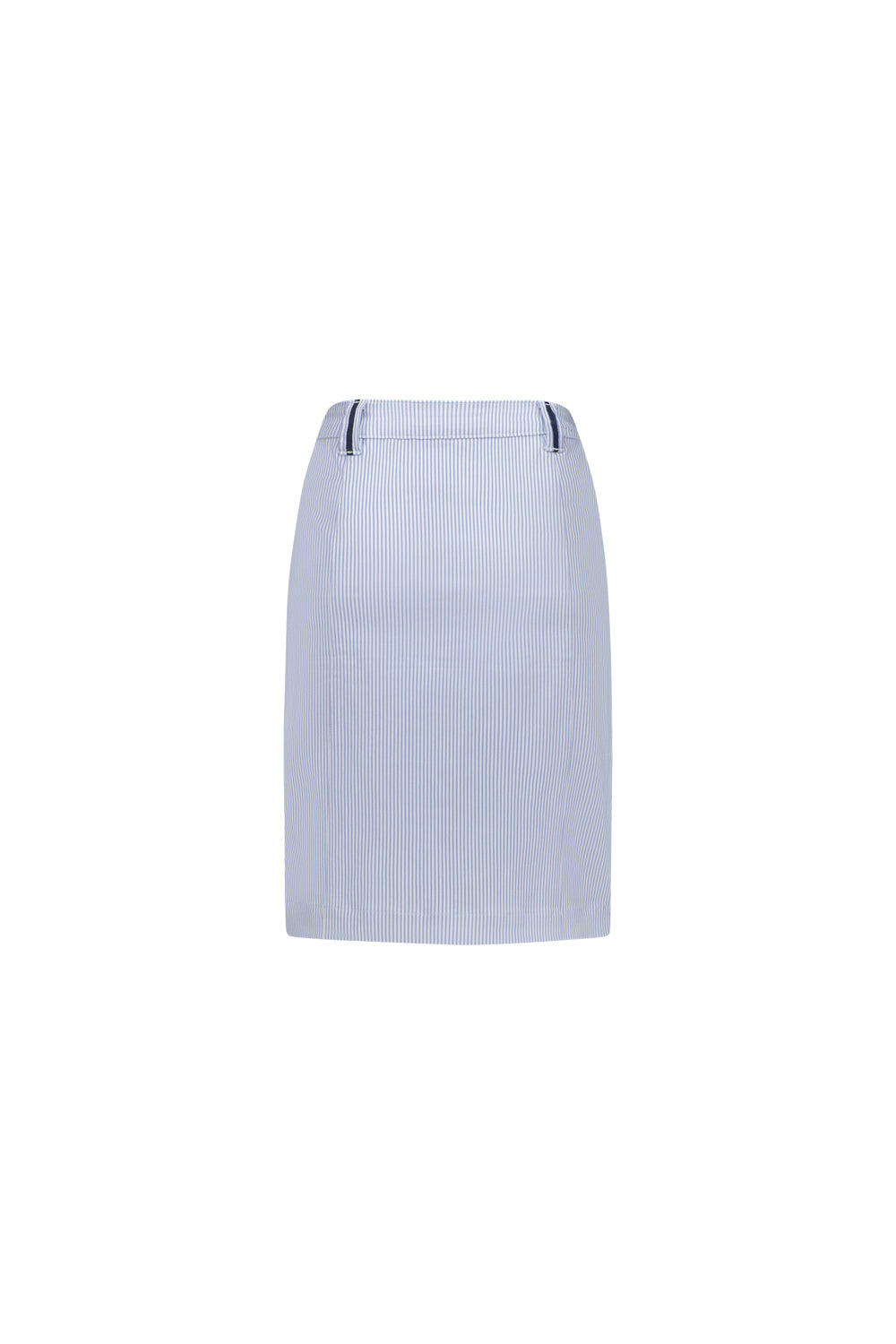 Vassalli Knee Length with Contrast Buttons and Trim