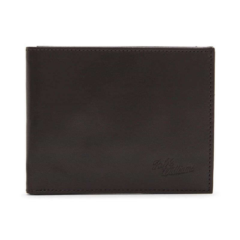 R.M.W Singleton Bifold Wallet - Dark Brown