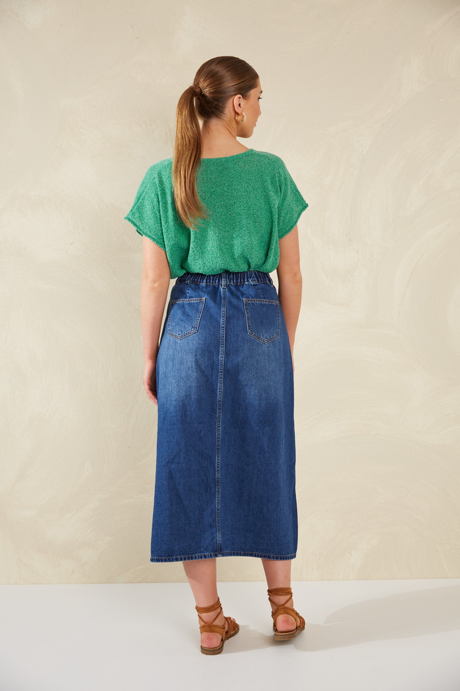 HAVEN Dalton Denim Skirt