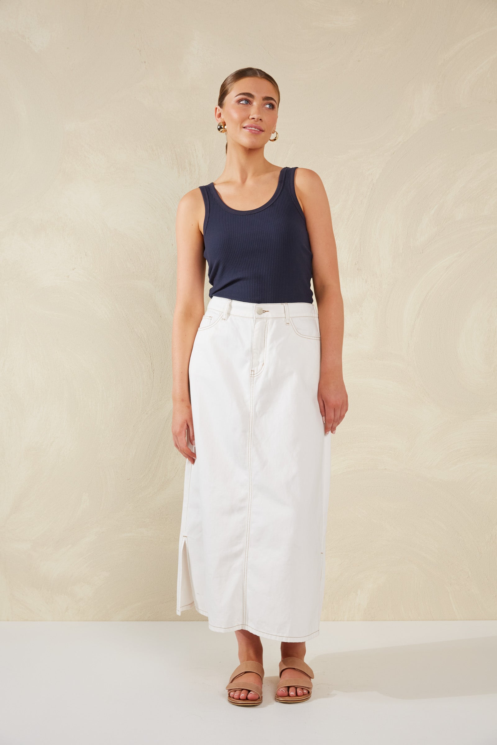 HAVEN Dalton Denim Skirt