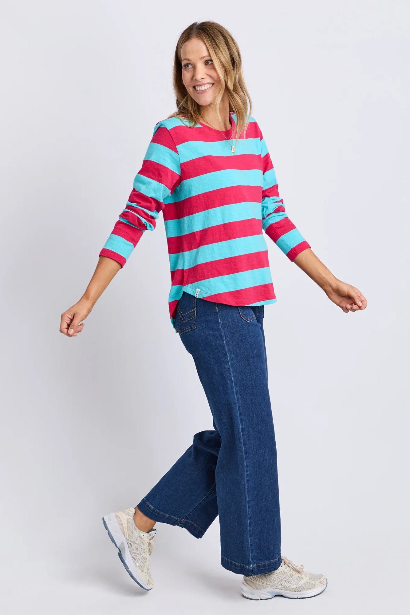 Elm Spritz Stripe L/S Tee