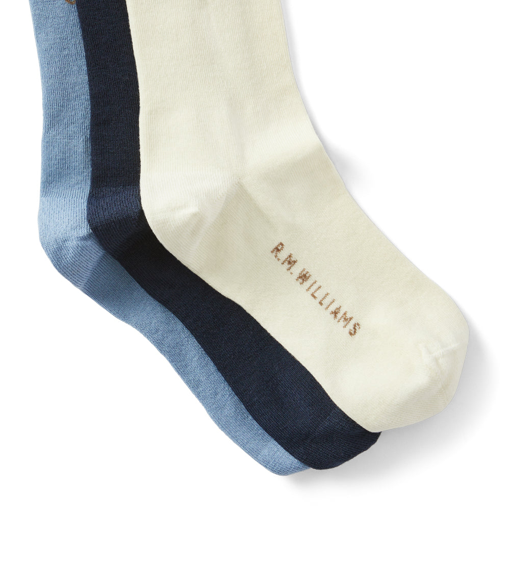 R.M Williams Script Sock 3PK