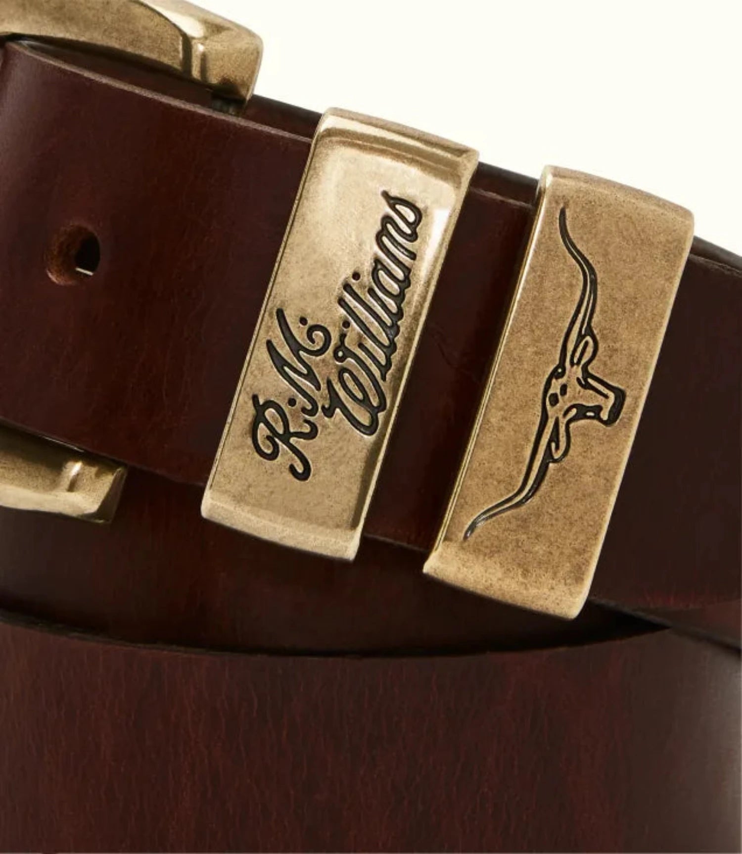 R.M.W Drover Belt - Mid Brown