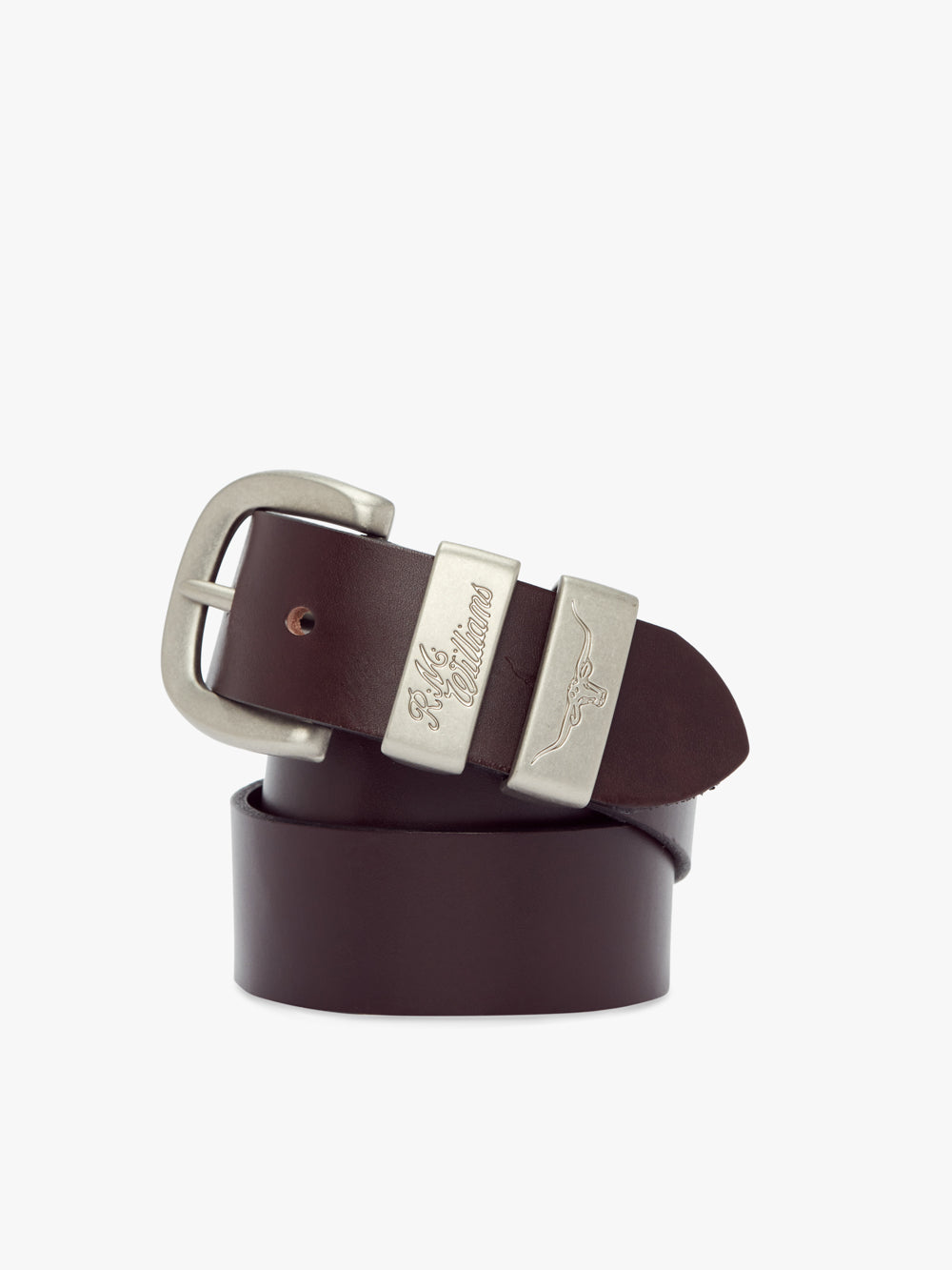 R.M.W 1 1/2" 3 piece solid hide belt