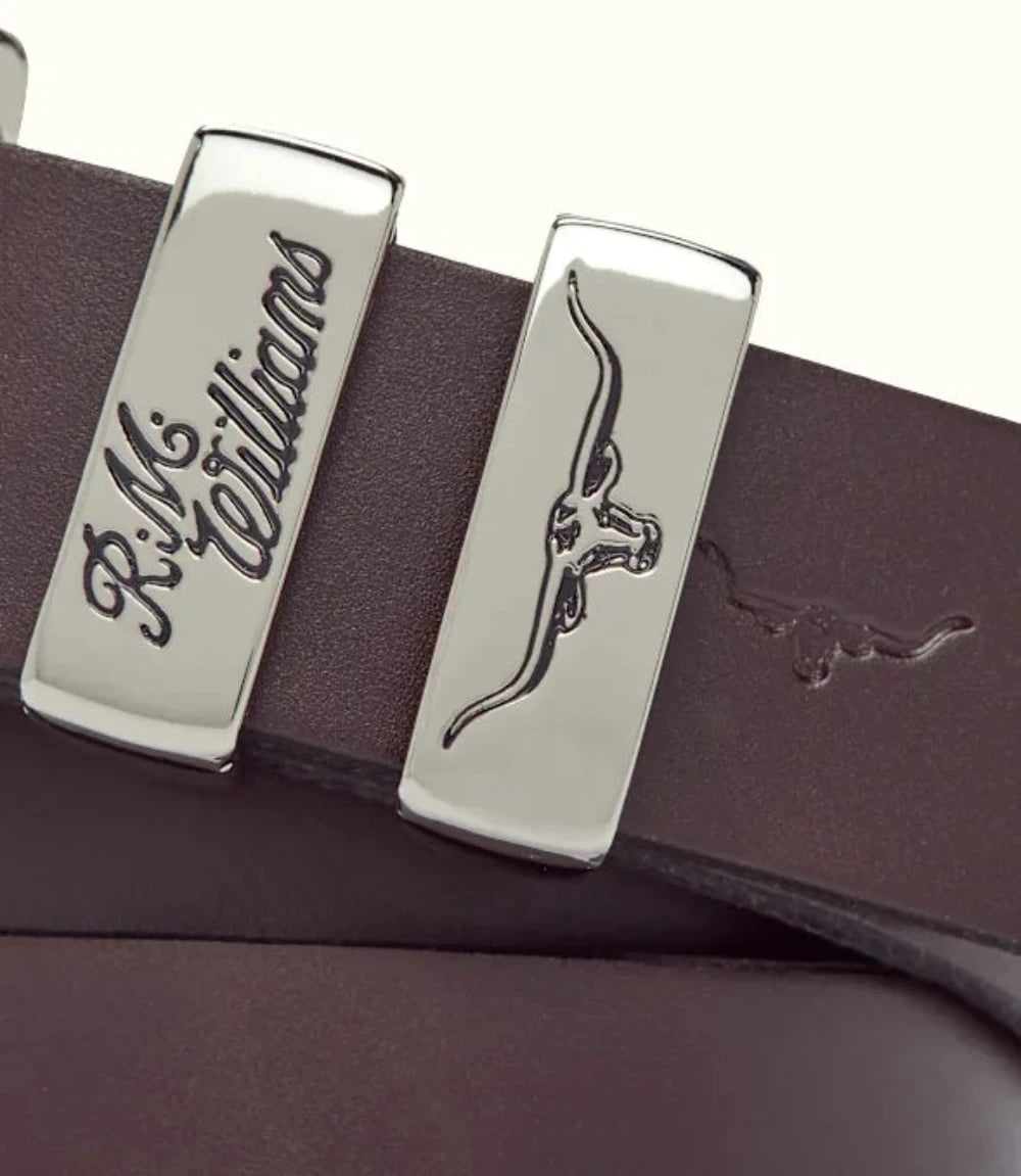 R.M.W 1 1/4" 3 Piece Solid Hide Belt