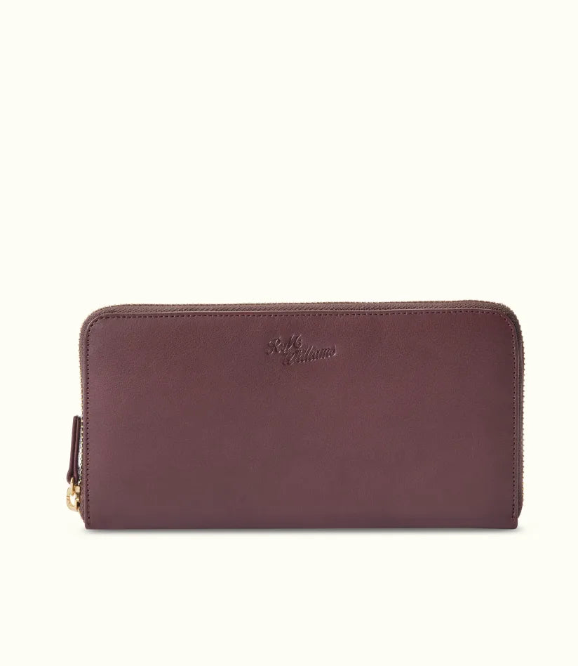 R.M.W Singleton zip wallet - Chocolate Raisin