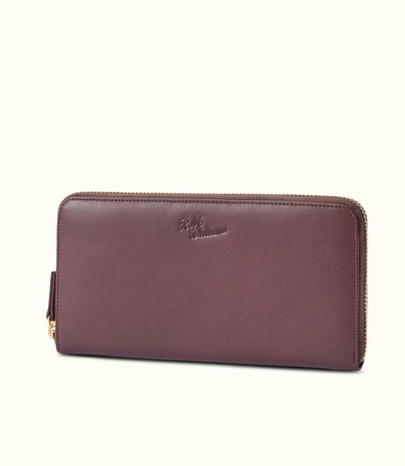 R.M.W Singleton zip wallet - Chocolate Raisin
