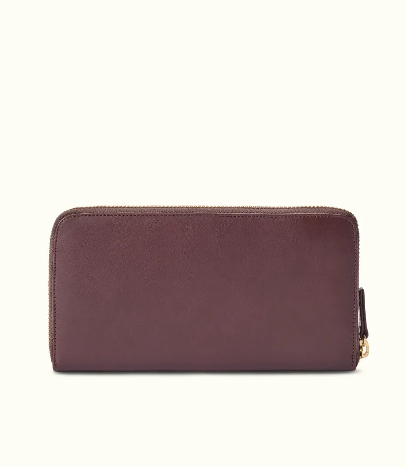 R.M.W Singleton zip wallet - Chocolate Raisin