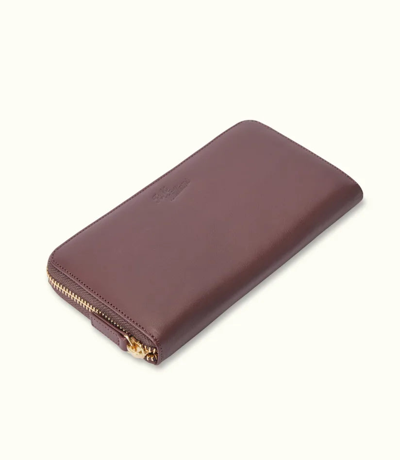 R.M.W Singleton zip wallet - Chocolate Raisin