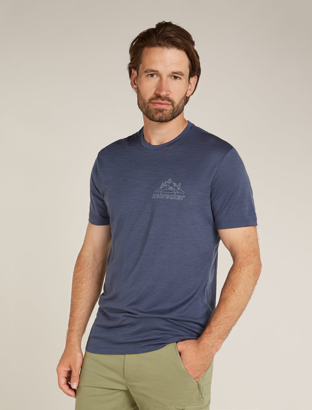 Icebreaker M Merino 150 Tech Lite SS Tee IB Back Pack
