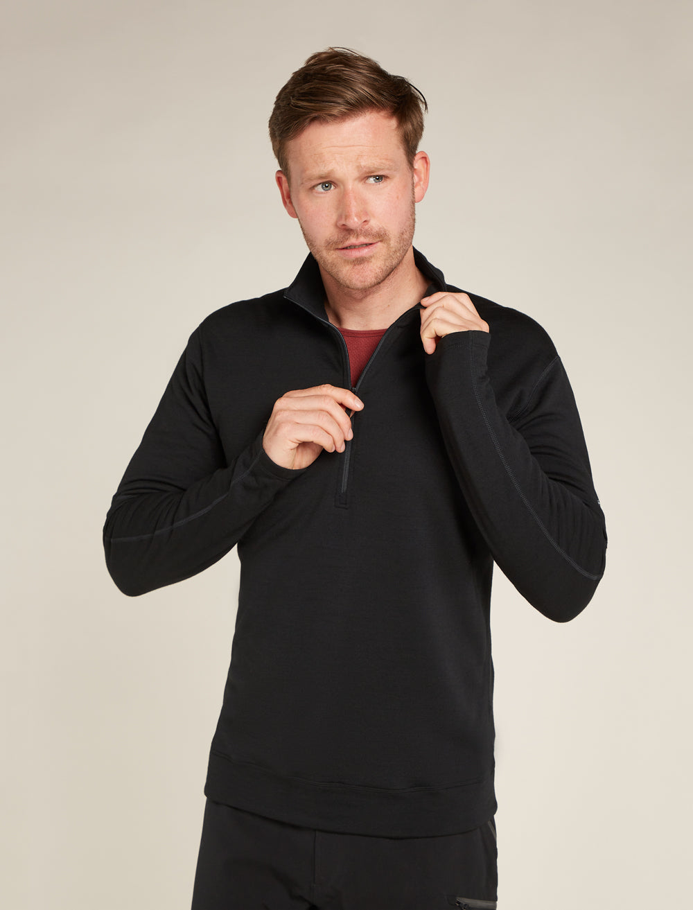Icebreaker M Merino 360 RealFleece Elemental LS Half Zip