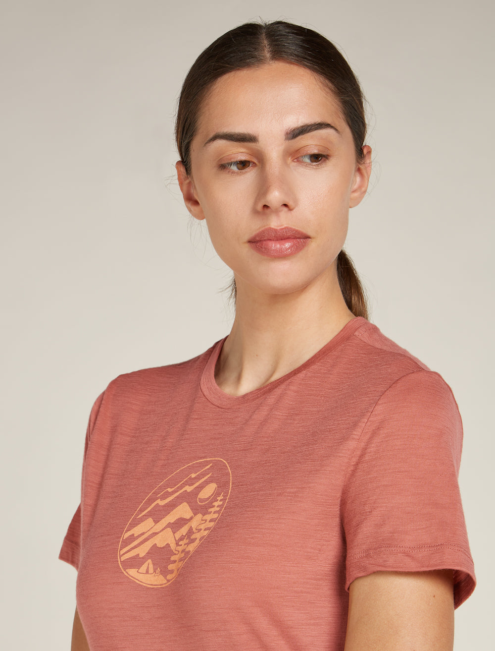 Icebreaker W Merino Tech Lite SS Tee Camping Circle