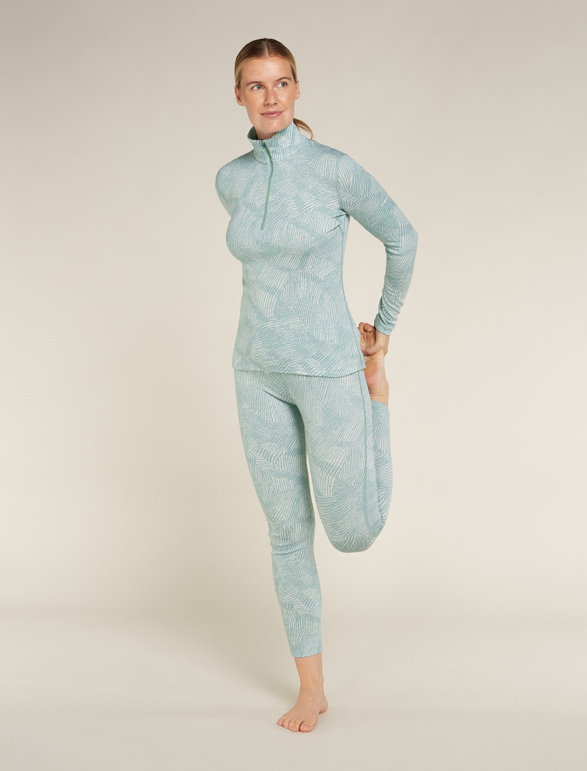 Icebreaker W Merino 260 Vertex LS Half Zip Frozen Forms