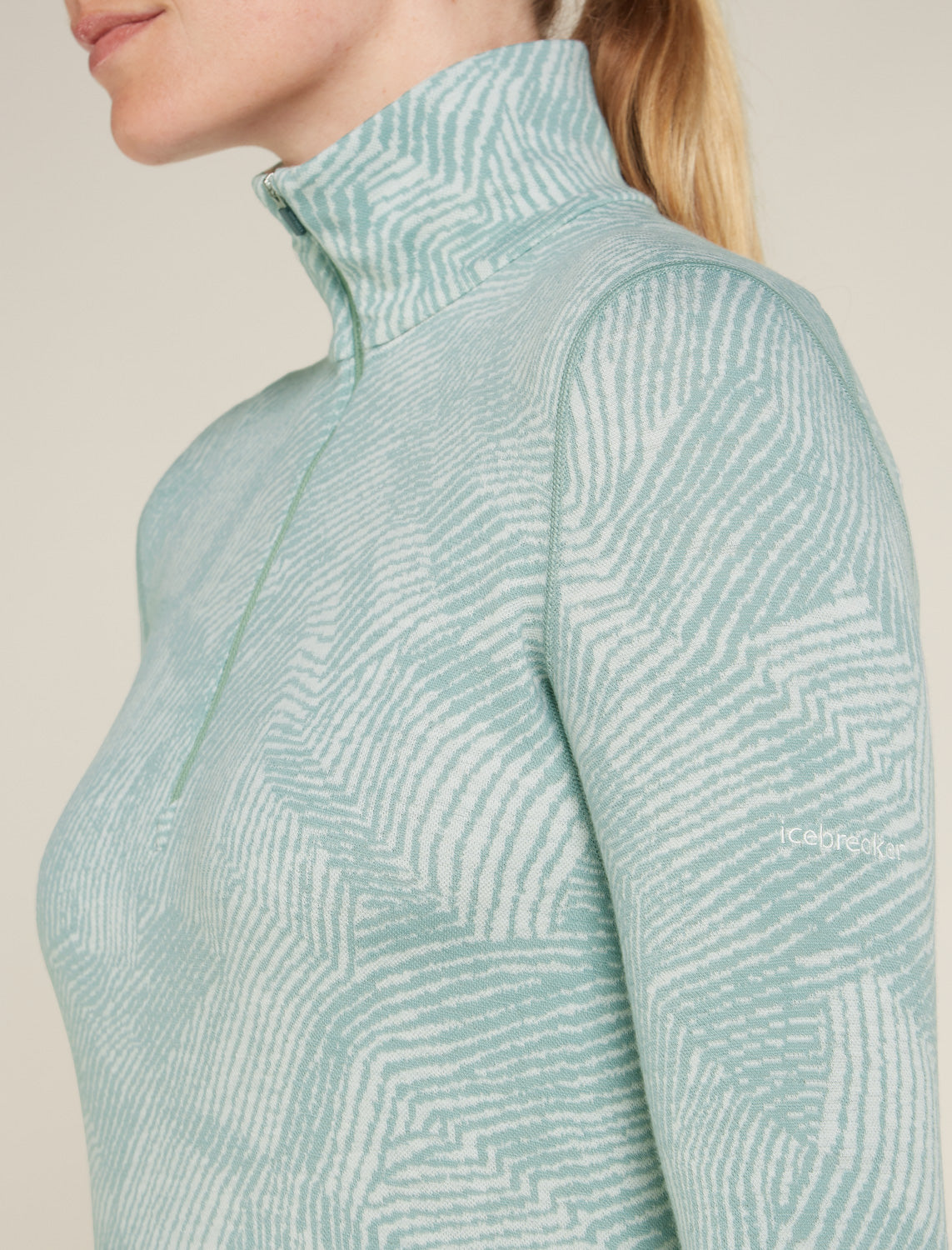 Icebreaker W Merino 260 Vertex LS Half Zip Frozen Forms