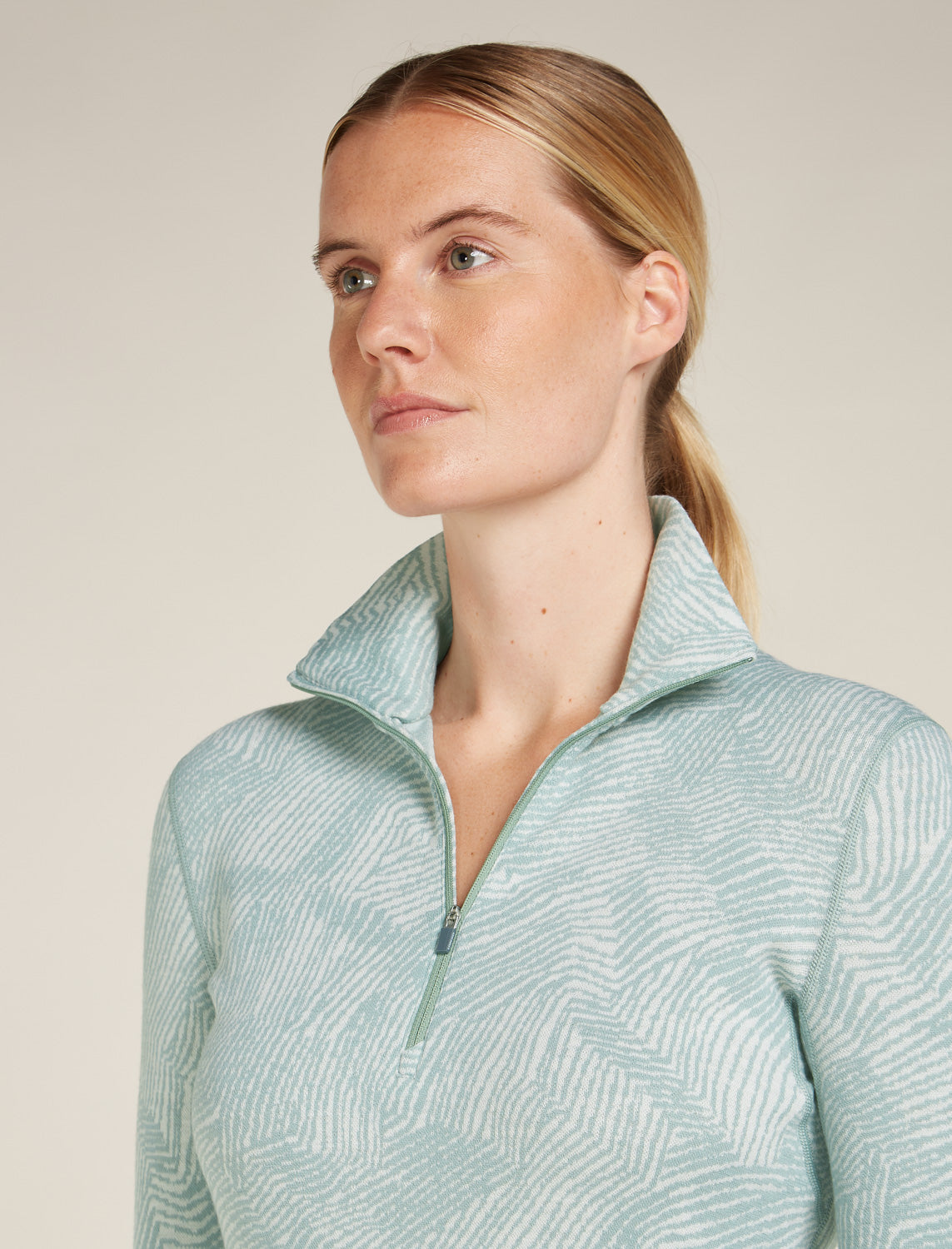 Icebreaker W Merino 260 Vertex LS Half Zip Frozen Forms