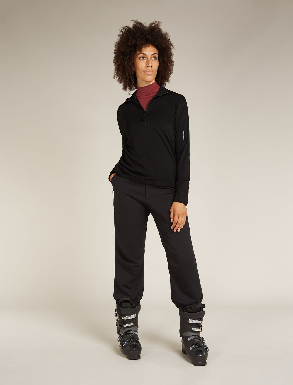 Icebreaker W Merino 360 RealFleece Elemental LS Half Zip