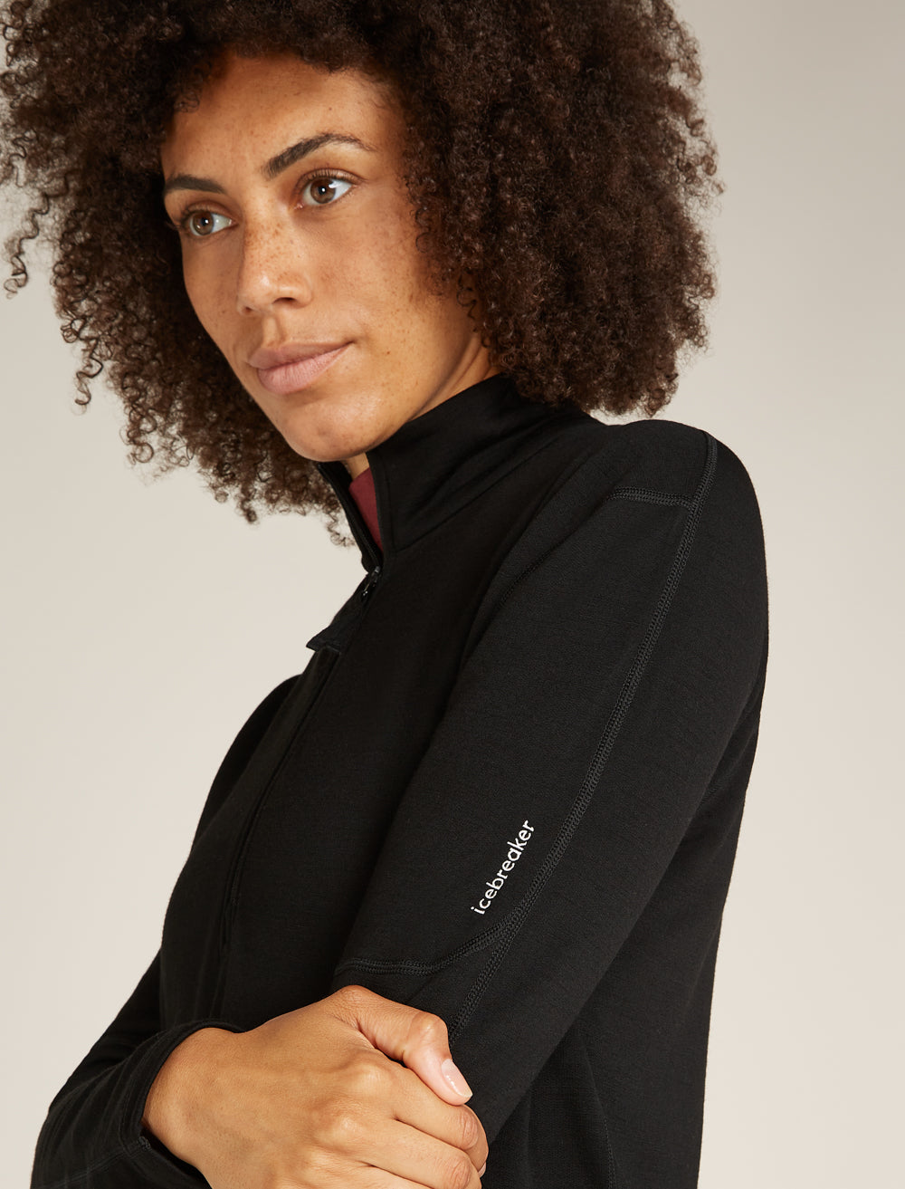 Icebreaker W Merino 360 RealFleece Elemental LS Half Zip