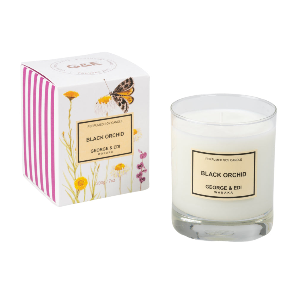 George & Edi Perfumed Soy Candle - Black Orchid