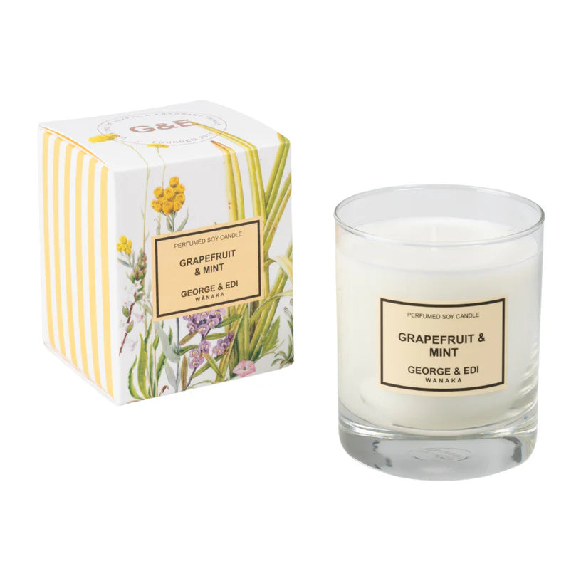 G&E Perfumed Soy Candle - Grapefruit & Mint