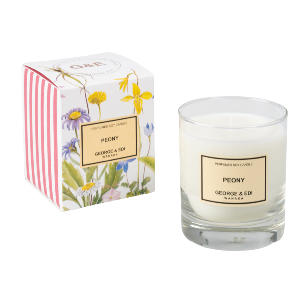 George & Edi Perfumed Soy Candle - Peony