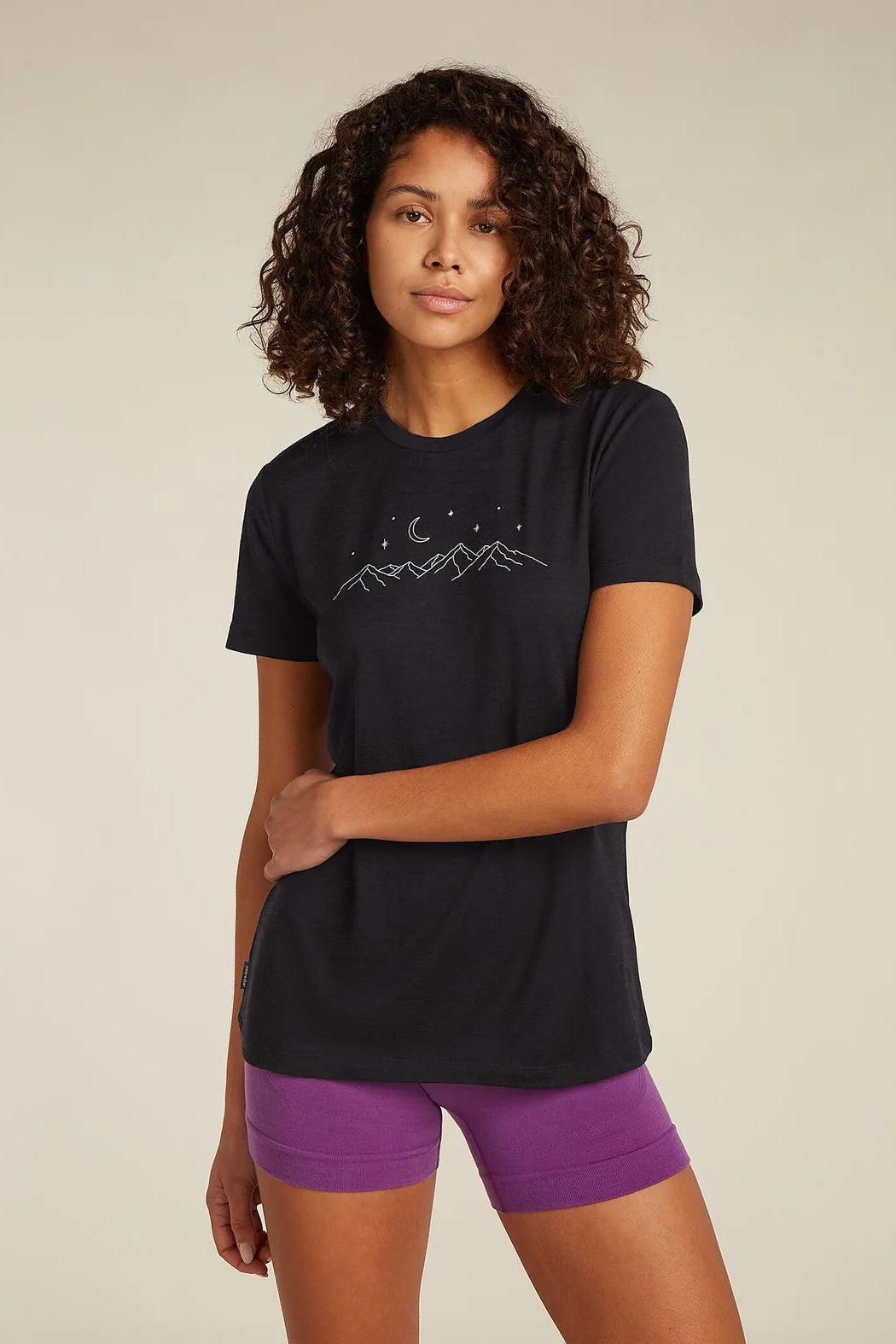 Icebreaker W Merino Tech Lite SS Tee Sparkling Stars