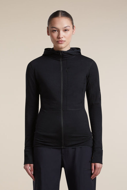 Icebreaker M Merino Blend 200 RealFleece Descender LS Zip Hoodie