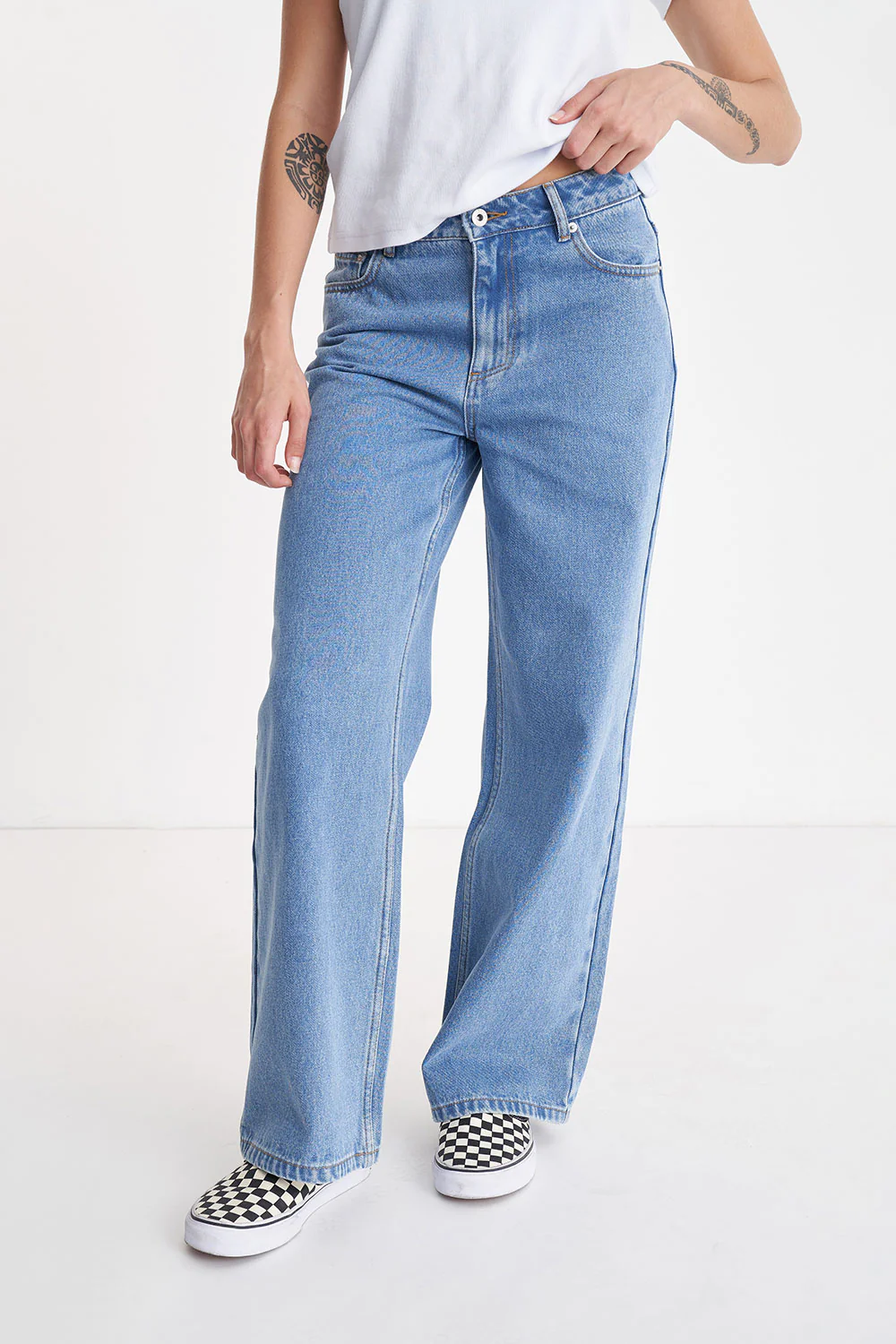 Huffer Womans Baggy Denim Jean