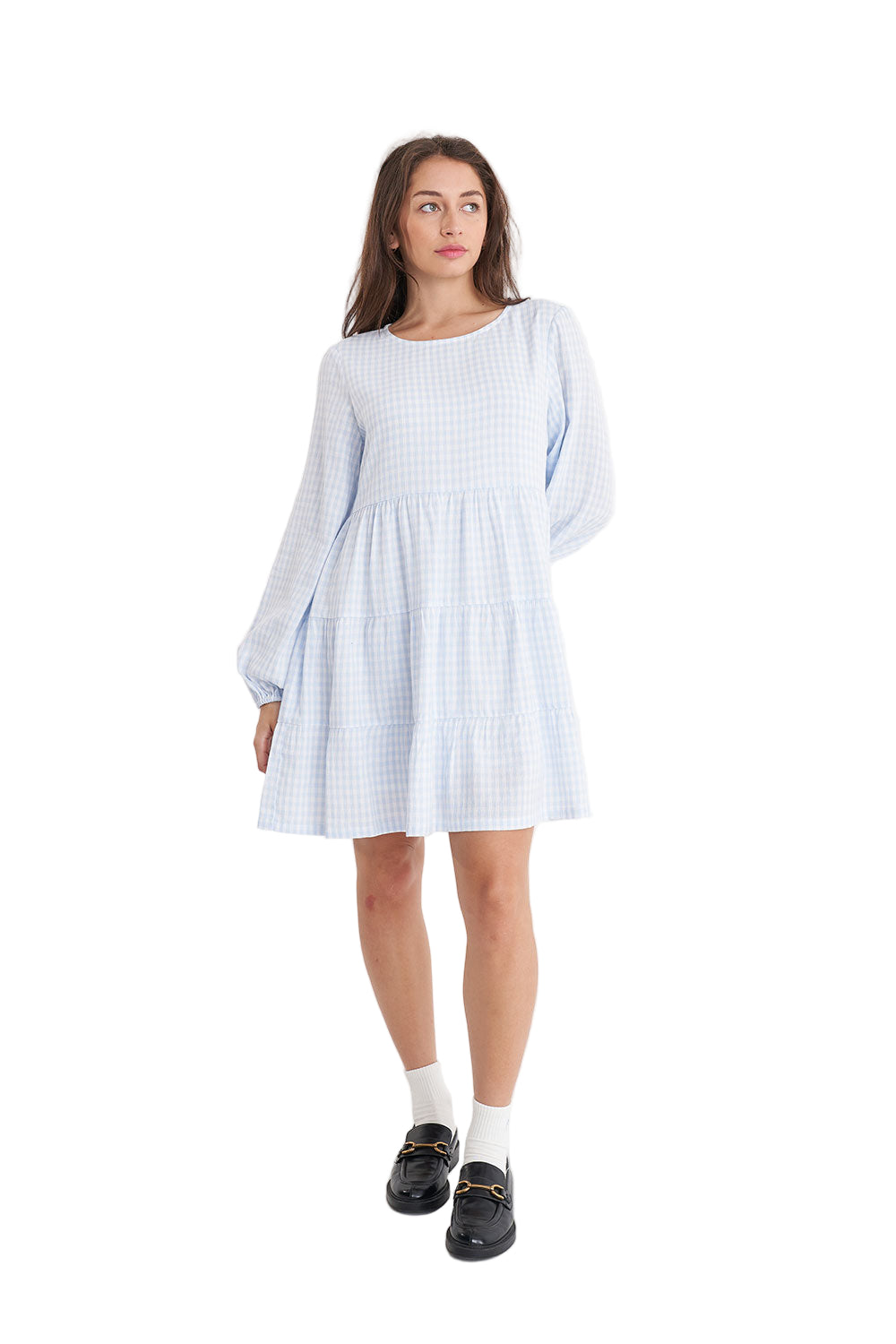 Huffer Celine LS Milly Dress - Twinkle/Chalk