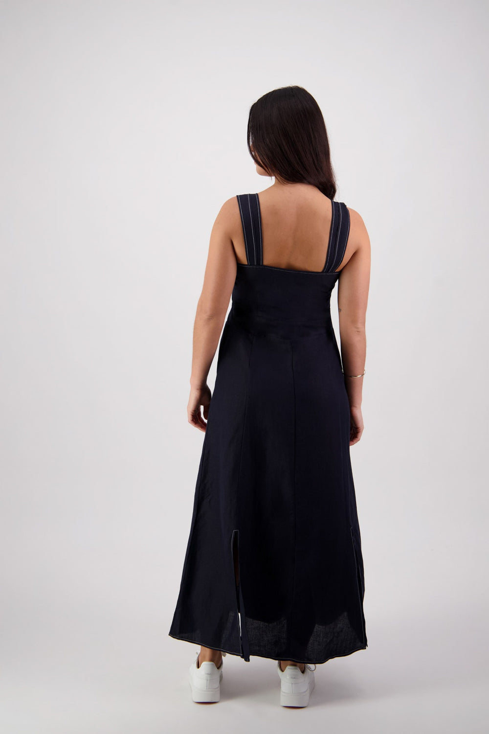 Vassalli Sleeveless Dress with Wide Straps