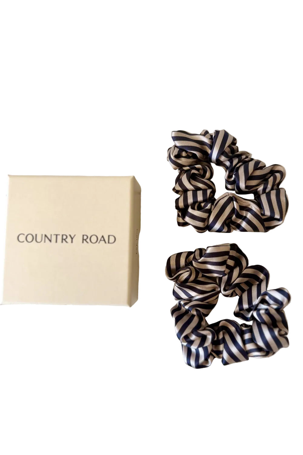 Country Road Silk Scrunchie - 2 pack