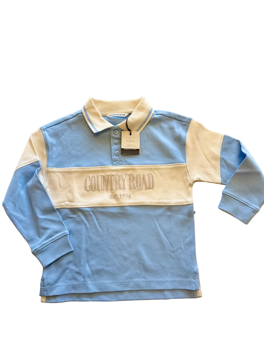 Country Road Kids Cotton Logo Rugby Top