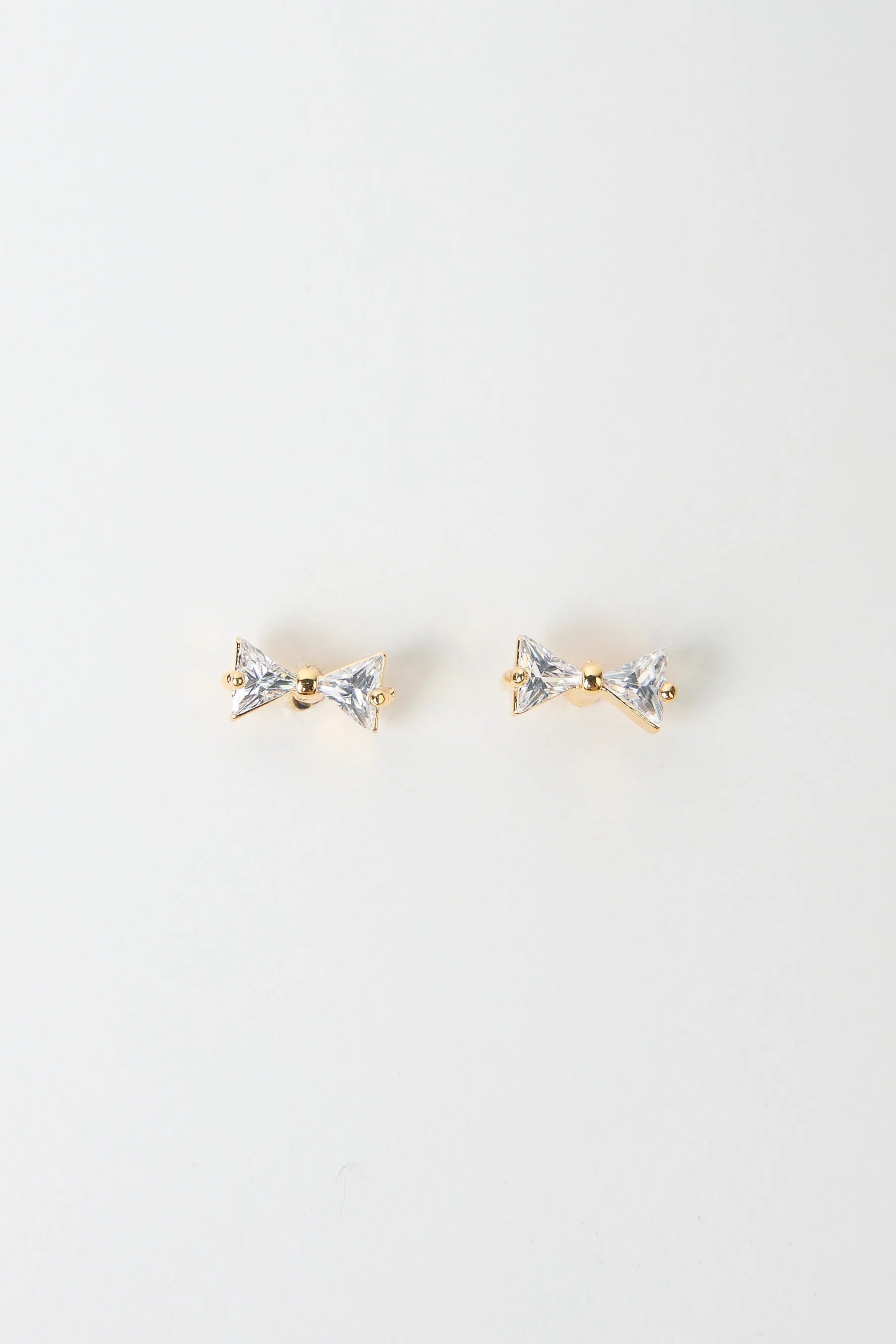 Stella & Gemma Earring Petite Bow with Crystal